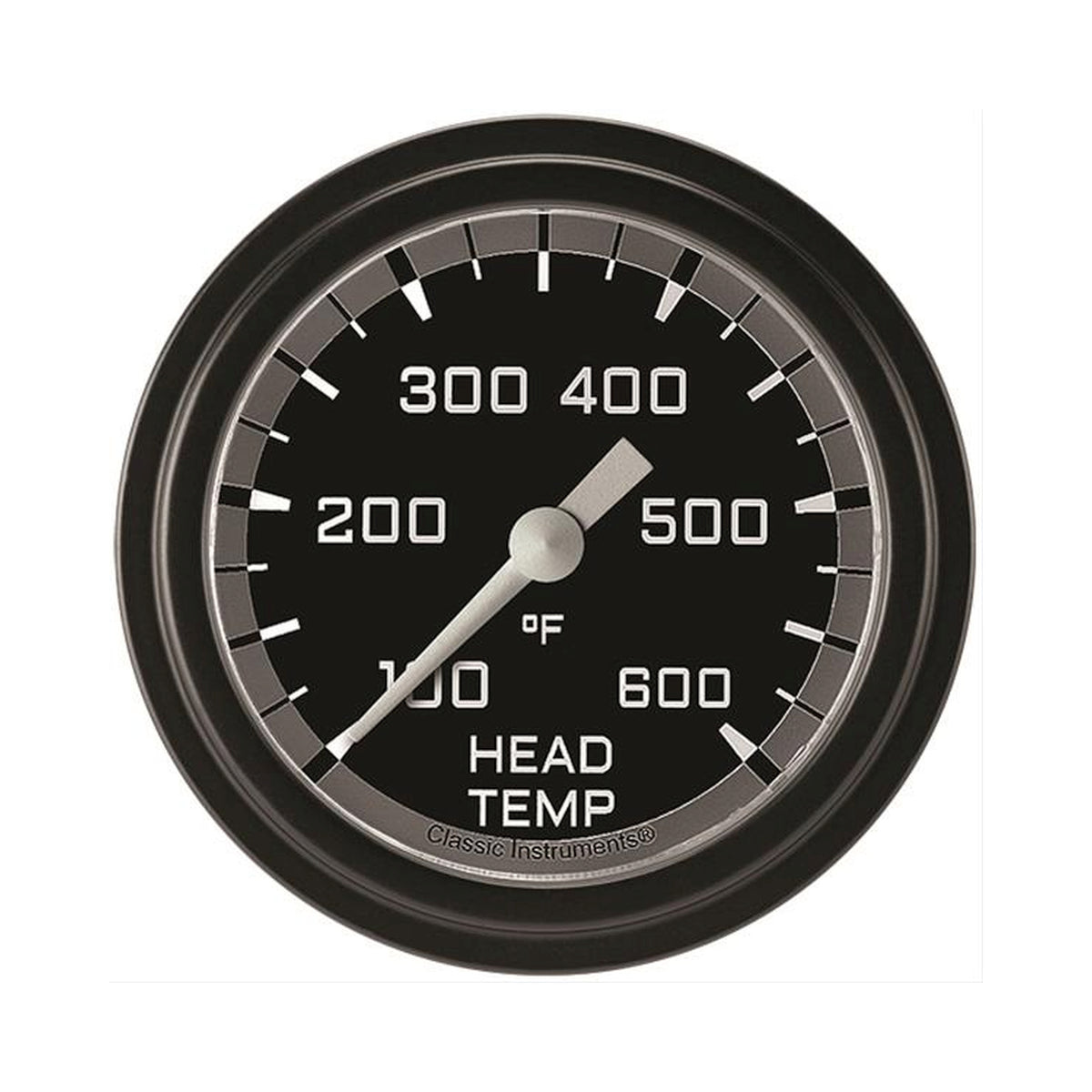 Classic Instruments Autocross Gray 2-5/8" Cylinder Head Tempature Gauge - AX397GBLF