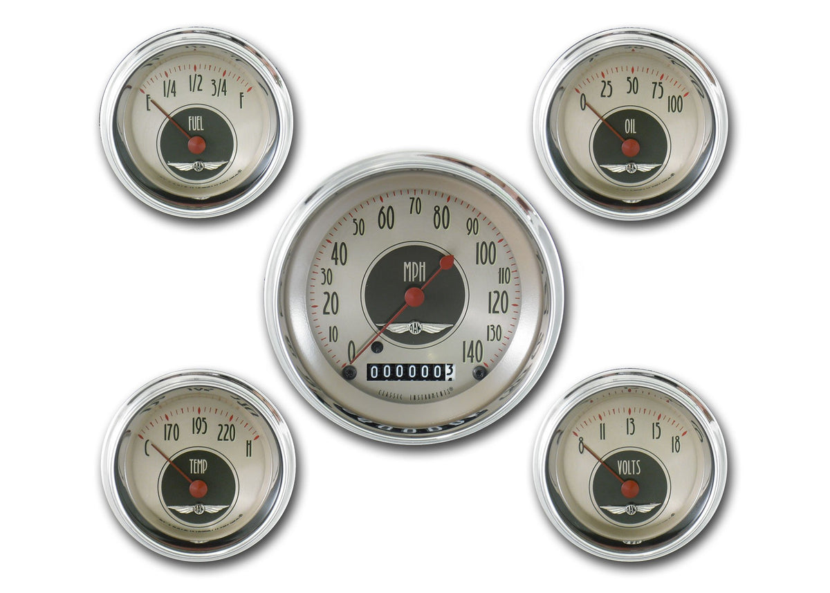 Classic Instruments American Nickel Five Gauge Set - AN00SHC