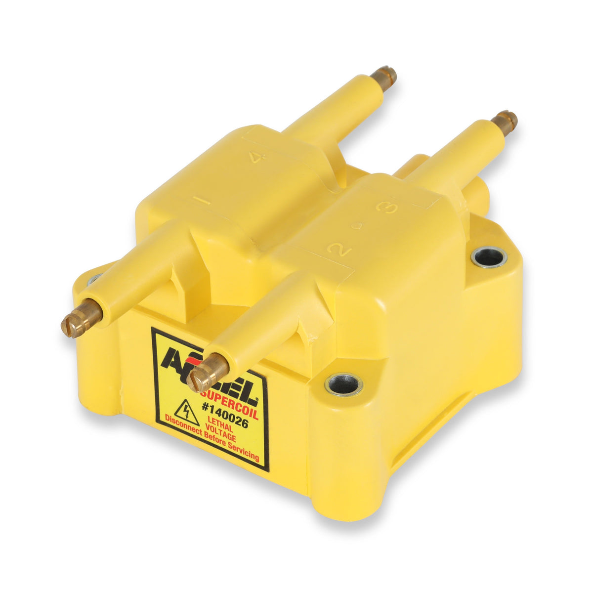 Ignition Coil - SuperCoil- Dodge/Plymouth/Chrysler-Round Pin- Yellow- Individual 140026ACC