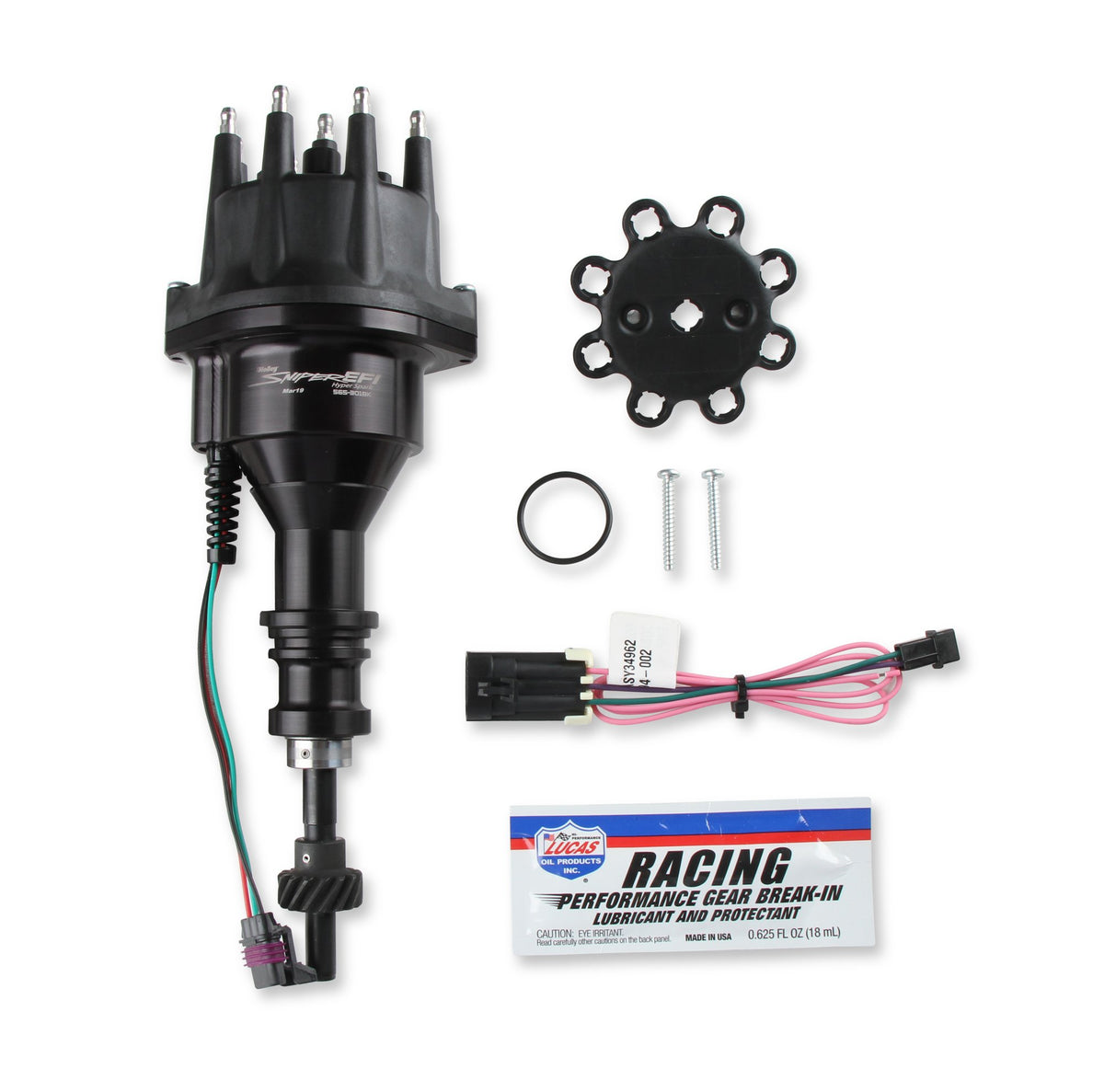 Holley Sniper HyperSpark Distributor - Ford Small Block 260 / 289 / 302 - 565-301BK