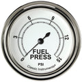 Classic Instruments Classic White 2-5/8" Fuel Pressure Gauge (15 PSI) - CW345SLF