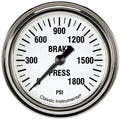 Classic Instruments White Hot 2-5/8" Brake Pressure Gauge - WH367SLF