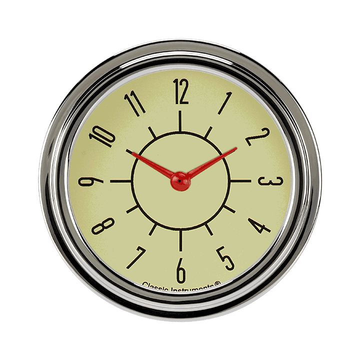 Classic Instruments 6-Pack Matching Tan 2-5/8" Clock - SX92TSLF
