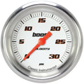 Classic Instruments Velocity White 2-5/8" Boost Gauge (30 PSI) - VS342WAPF