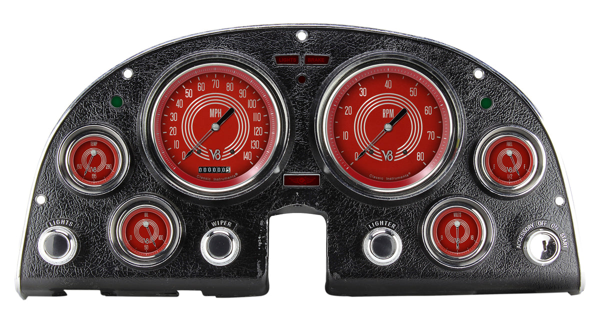 Classic Instruments V8 Red Steelie 1963-67 Corvette Package LS Sending Unit - CO63V8RS-LS