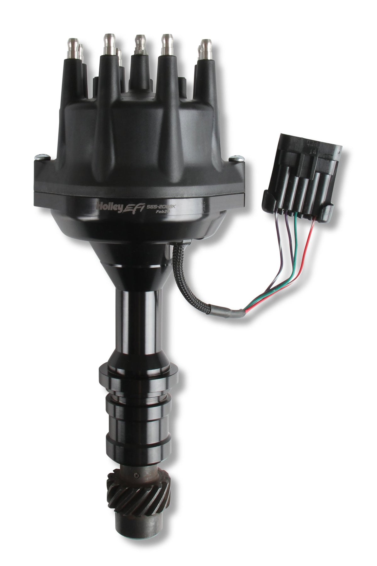 Holley EFI Dual Sync Oldsmobile Distributor, Black - 565-206BK
