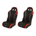 Simpson Vortex II Off-Road Suspension Seats Black/Red PAIR - S104-306-2