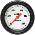 Classic Instruments Velocity White 2-5/8" Volt Gauge - VS330WBPF
