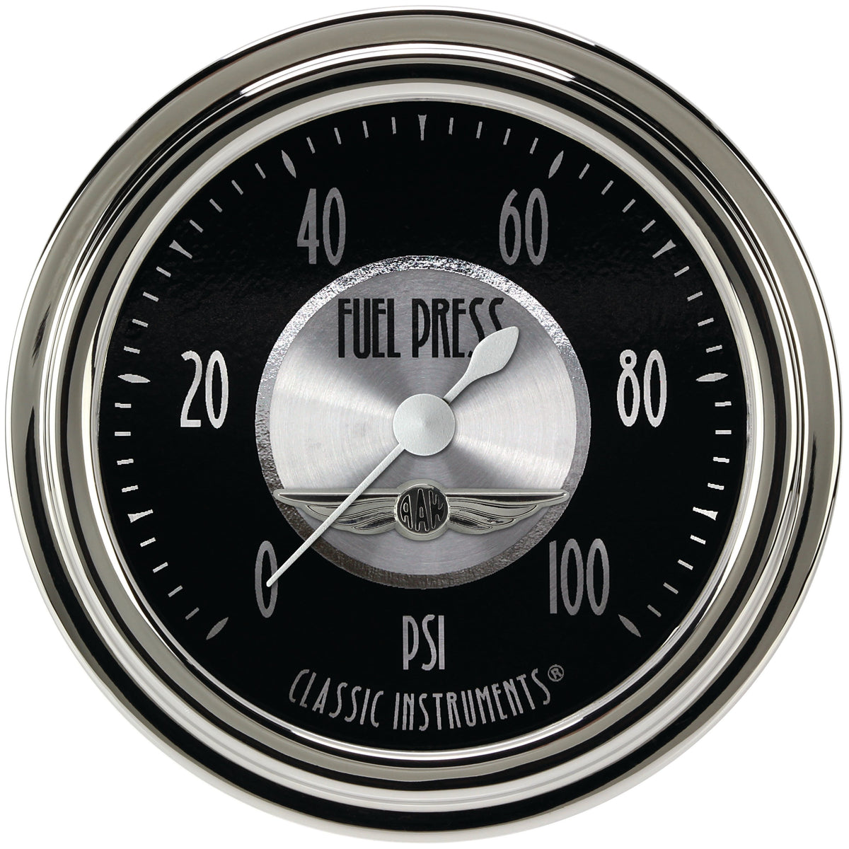 Classic Instruments All American Tradition 2-5/8" Fuel Pressure Gauge (100 PSI) - AT346SLC