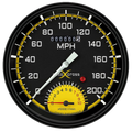 Classic Instruments Autocross Yellow 5" Speedtachular Speedometer Gauge - AX50YBLC