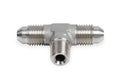 Earl’s Male AN -4 Tee to 1/8" NPT on Branch - Stainless Steel - SS982504ERL