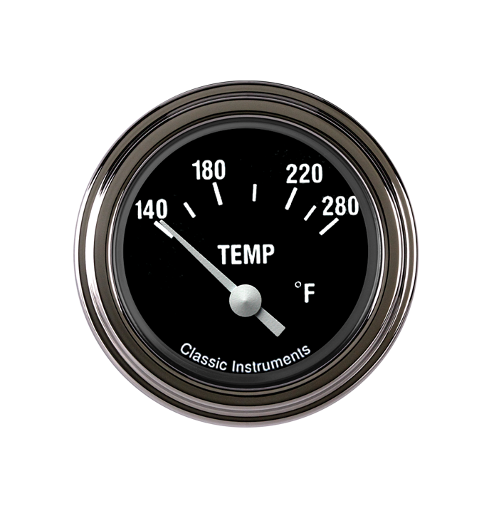 Classic Instruments Hot Rod 2-1/8" Water Temperature Gauge - HR26SLC