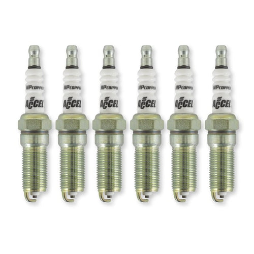 ACCEL HP Copper Spark Plug - 3.5L V6 - Stock Heat Range - 6-Pack 578-6