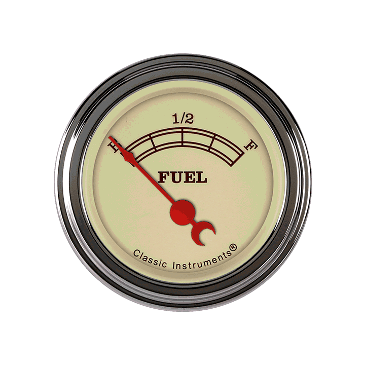 Classic Instruments Vintage 2-1/8" Fuel Level Gauge (75-10 Ohm) - VT11SLC