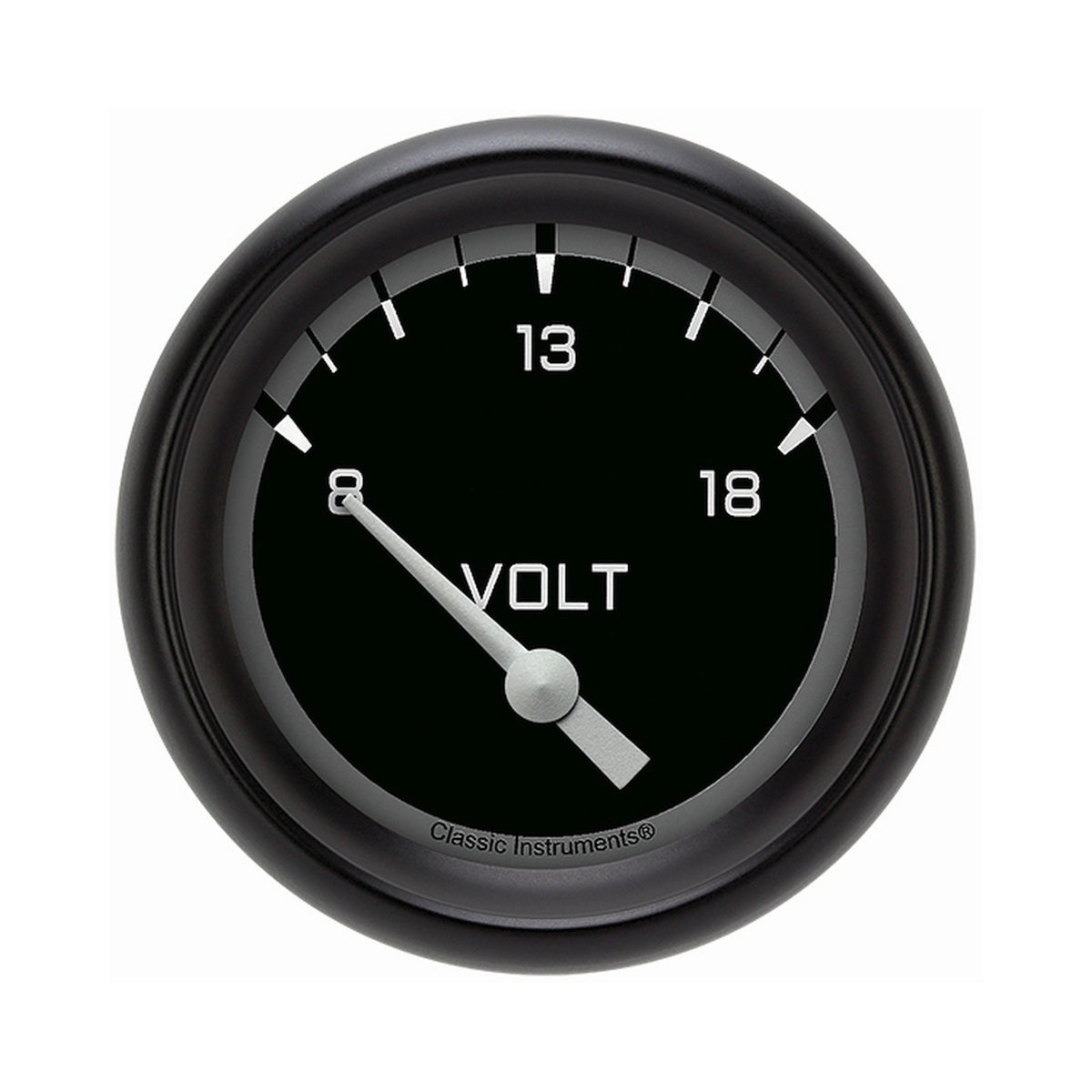 Classic Instruments Autocross Gray 2-5/8" Volt Gauge - AX230GBPF