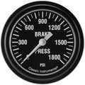 Classic Instruments Hot Rod Series 2-5/8" Brake Pressure Gauge - Full Sweep - HR367BLF