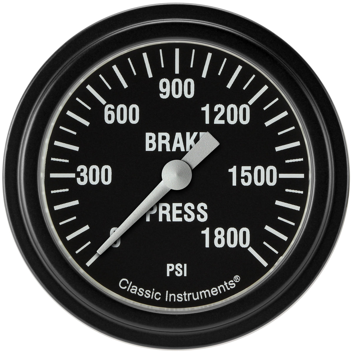 Classic Instruments Hot Rod Series 2-5/8" Brake Pressure Gauge - Full Sweep - HR367BLF