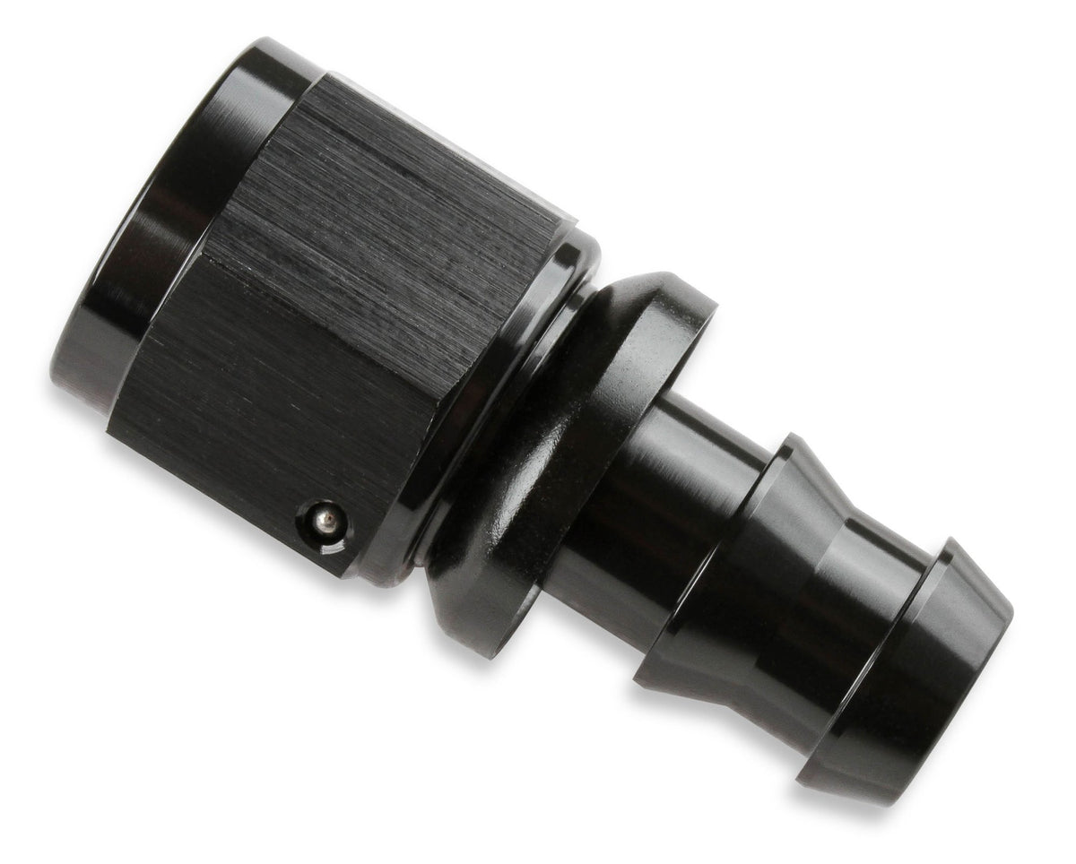 Mr. Gasket -6 AN Straight Push-On Hose Ends - Black - 200106-BL