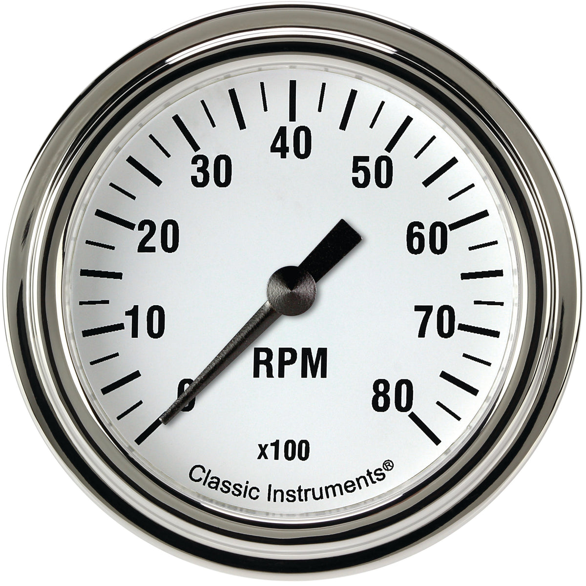 Classic Instruments White Hot 2-5/8" Tachometer Gauge - WH383SLF