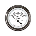 Classic Instruments Classic White 2-1/8" Oil Temperature Gauge - CW28SLC