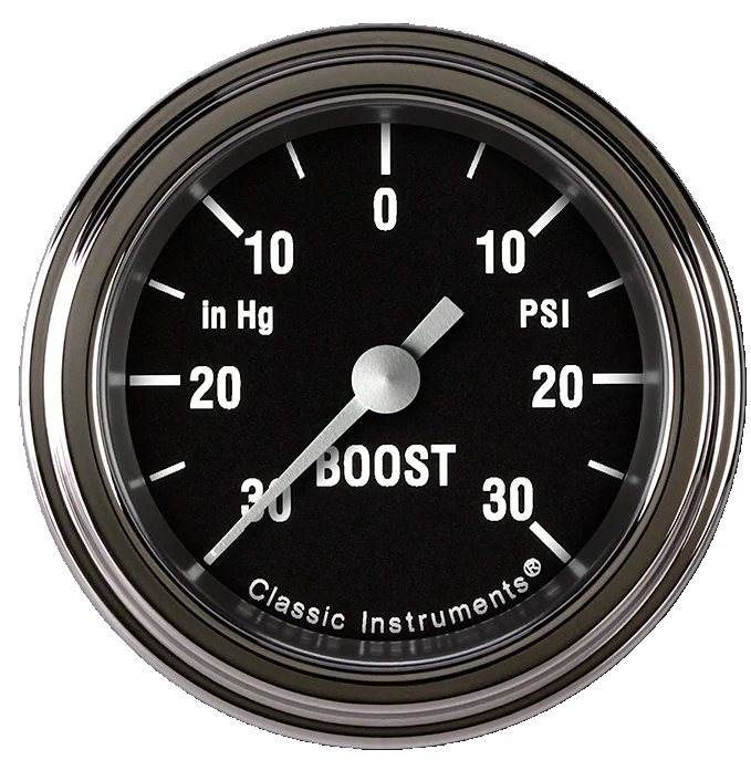 Classic Instruments Hot Rod 2-1/8" Boost/Vac Gauge - HR141SLF