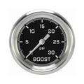 Classic Instruments Autocross Gray 2-5/8" Boost Gauge (30 PSI) - AX342GAPF
