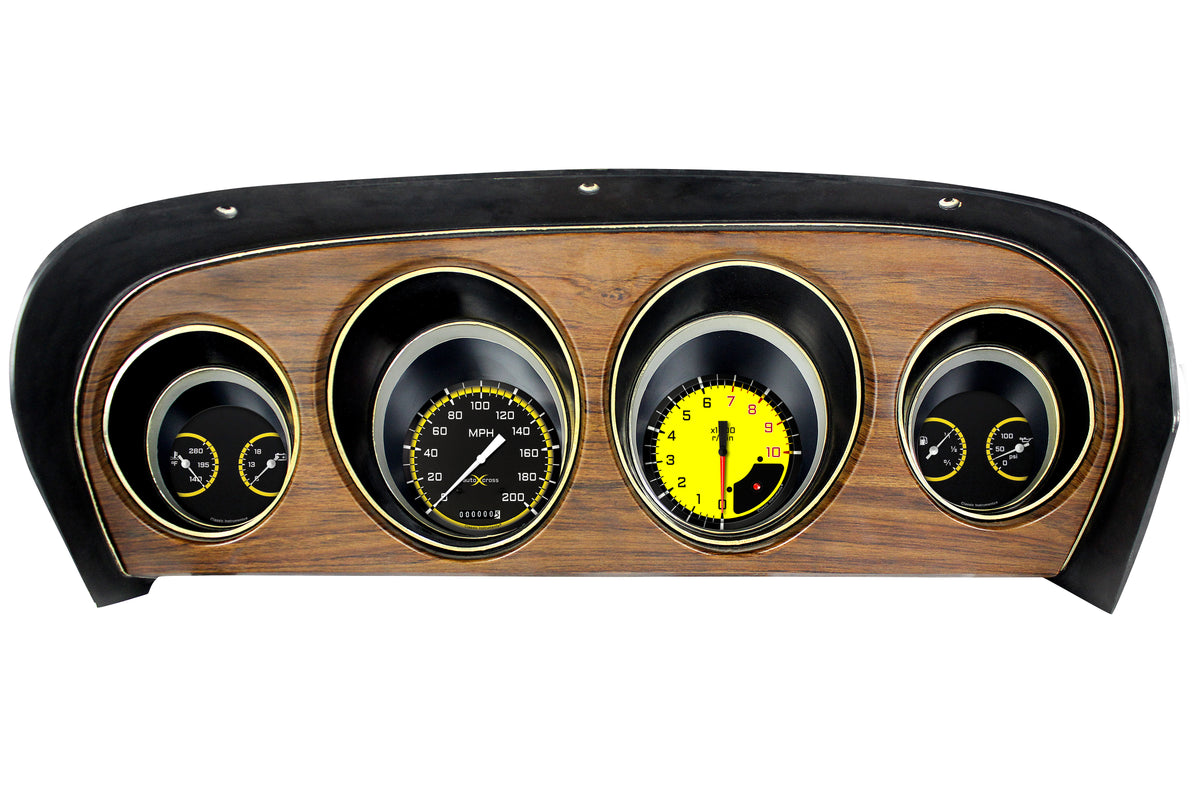 Classic Instruments AutoCross Yellow 1969-70 Mustang - MU69AXY