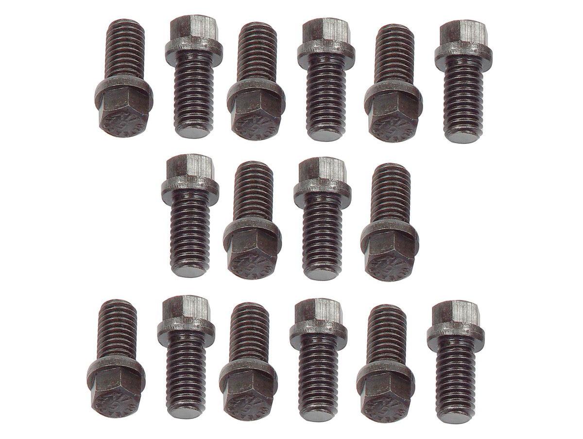Mr. Gasket Header Bolts - 3/8-16 x 3/4 Inch Hex Head - Set of 16 - 919G