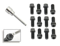 Mr. Gasket Header Bolts - 3/8-16 x 3/4 Inch Hex & Socket Head - Black Oxide - 3420G