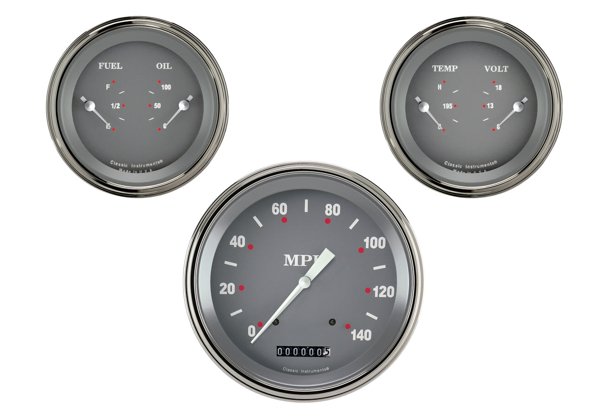 Classic Instruments SG Series 5" Speedometer with Two 3" Gauges GM - SG64SLC