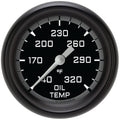 Classic Instruments Autocross Gray 2-5/8" Oil Temperature Gauge - AX328GBLF
