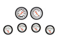 Classic Instruments Velocity White Six Gauge Set Black Performance Bezel - VS201WBPF