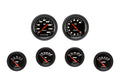 Classic Instruments Velocity Black Six Gauge Set Black Performance Bezel - VS201BBPF