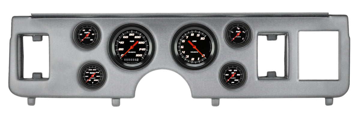Classic Instruments 1979-86 Ford Mustang Velocity Black Six Gauge Set - CDMU79VSB101BA