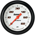 Classic Instruments Velocity White 2-5/8" Boost Gauge (60 PSI) - VS343WBLF