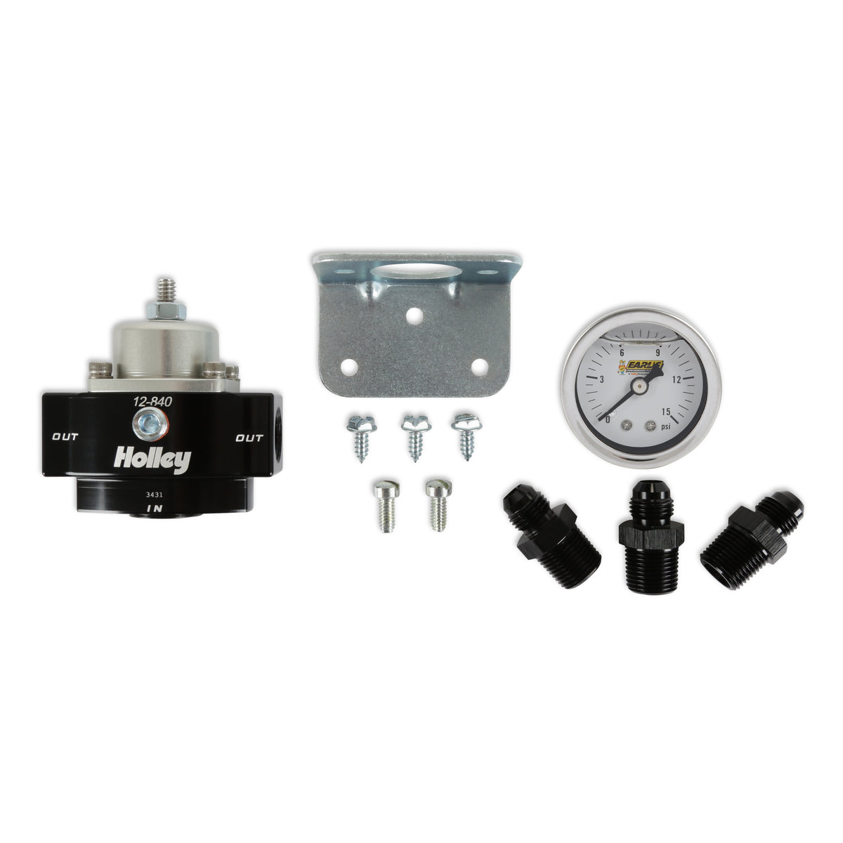 Holley Billet Bypass Fuel Pressure Regulator Kit - 12-840KIT