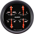 Classic Instruments Velocity Black 5" Inch Quad Gauge (0-30 Ohm) - VS31BBPF