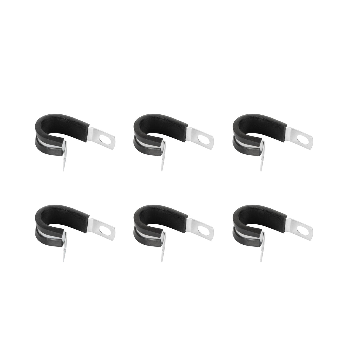 Mr. Gasket Adel Mount Clamps - 3/4 Inch - 6 Pieces - 3777G