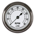 Classic Instruments Classic White 2-1/8" Tachometer Gauge - CW183SLF