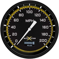 Classic Instruments AutoCross Yellow 4-5/8" Speedometer Gauge w/ Info Screen - AX56DYBLF