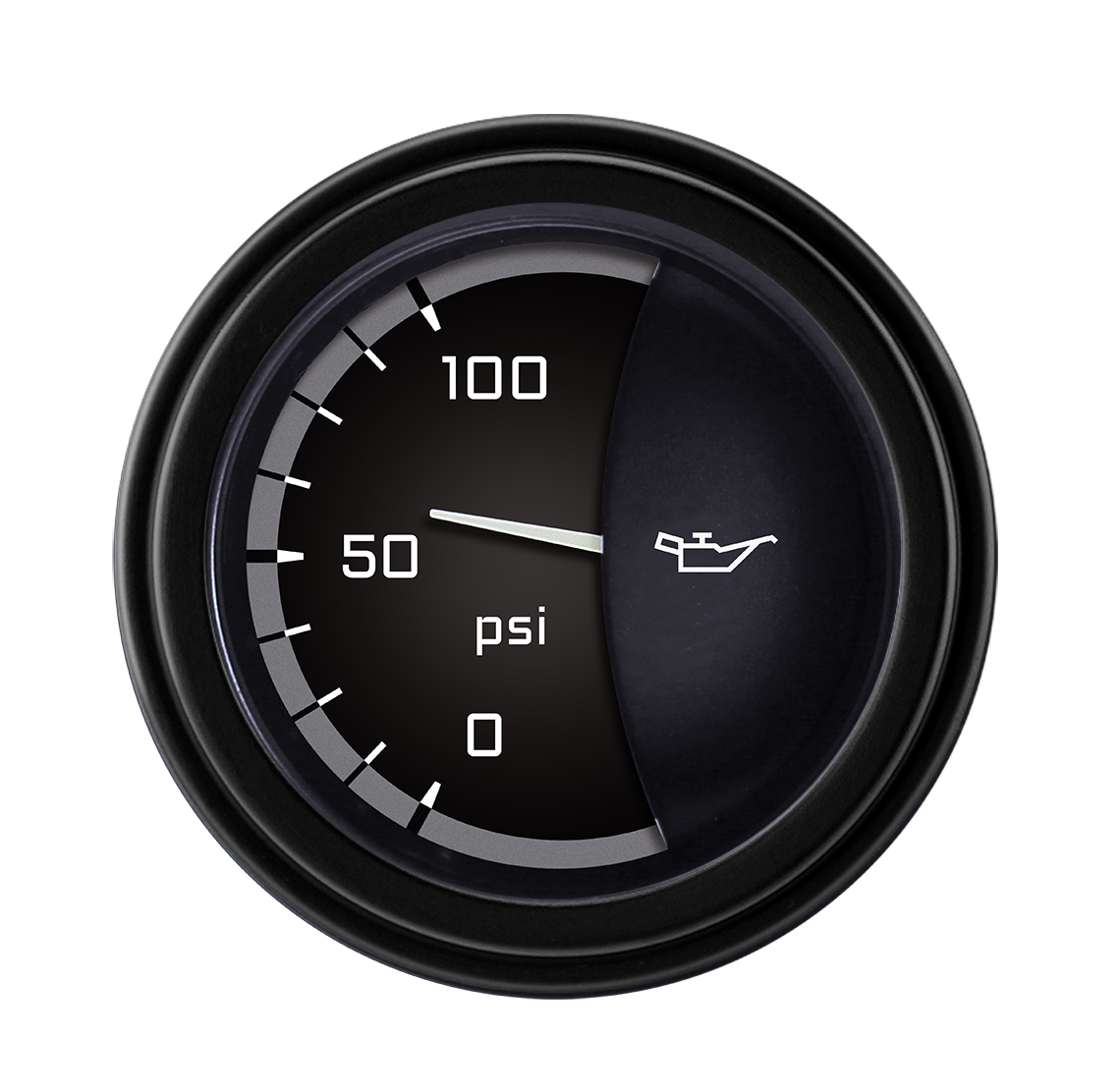 Classic Instruments AutoCross Gray 2-1/8" Oil Pressure Gauge - AX81GBLF