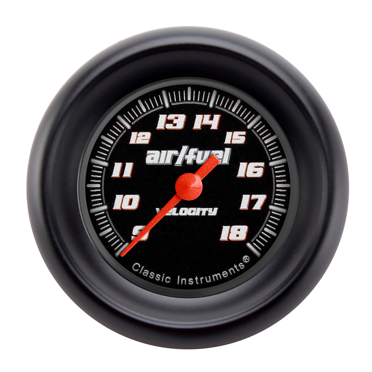 Classic Instruments Velocity Black 2-1/8" Air Fuel Ratio Gauge - VS194BBPF