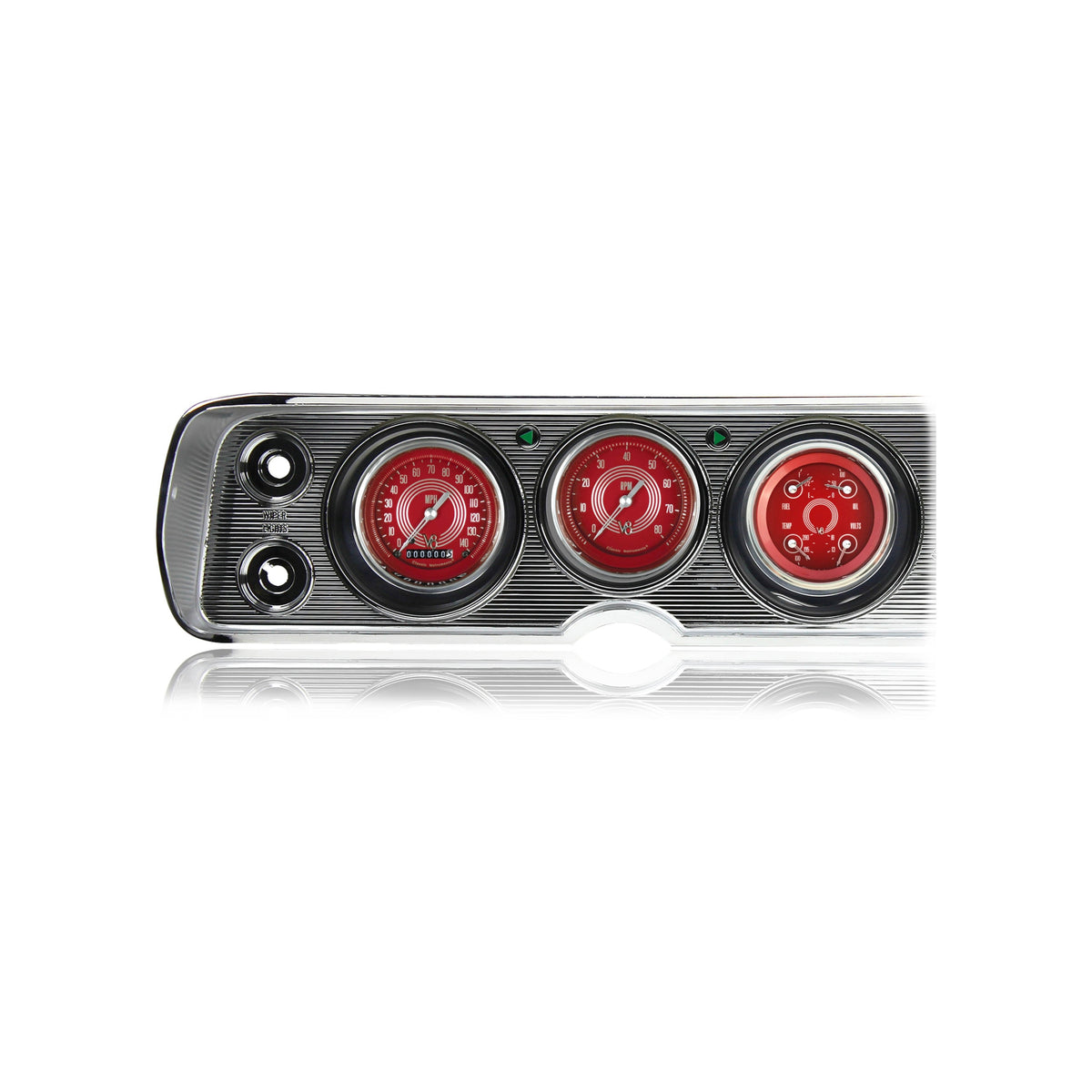 Classic Instruments V8 Red Steelie 1964-65 Chevelle Package - CV64V8RS