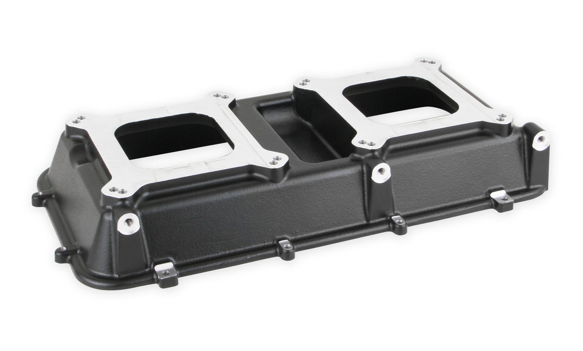 Holley EFI Holley Hi-Ram Intake Plenum Top Only, 2 x 4150- Semi-Gloss Black Finish - 300-207BK