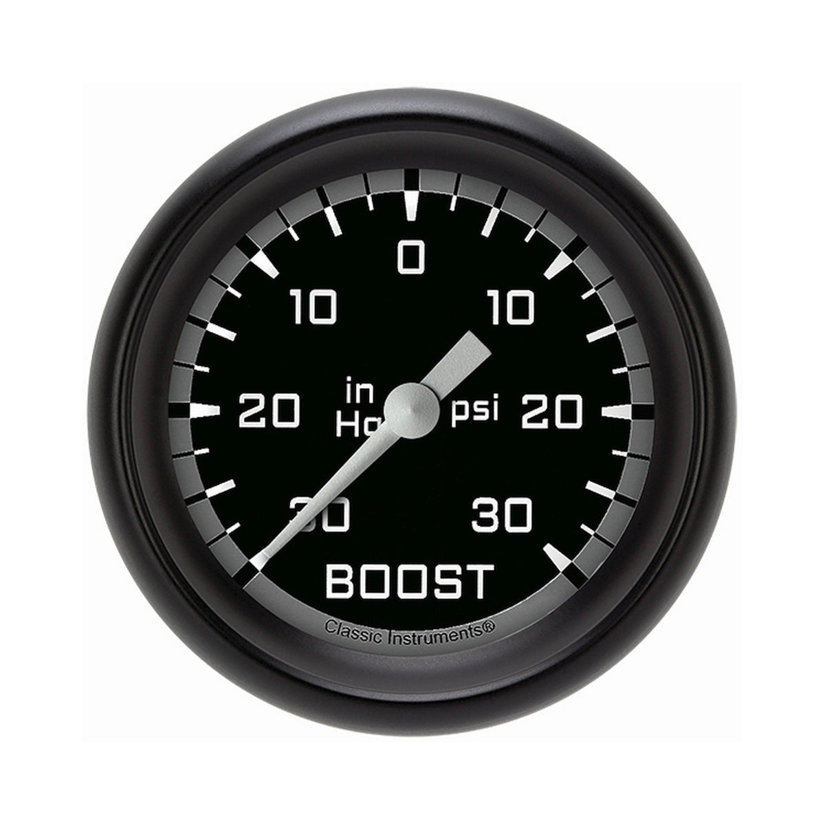 Classic Instruments Autocross Gray 2-5/8" Boost/Vacuum Gauge - AX341GBPF