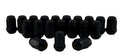 Rocket Racing Wheels 7/16 Black Bulge Acorn Lug Nuts, 3/4 Hex, 20PC - C1702B-SET