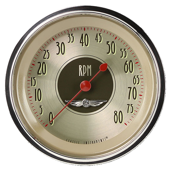 Classic Instruments American Nickel 3" Tachometer Gauge (8000 RPM) - AN80SLC