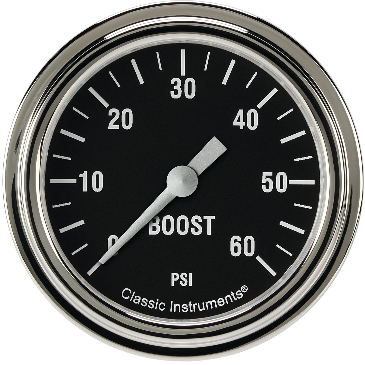 Classic Instruments Hot Rod 2-5/8" Boost Gauge (60 PSI) - HR343SLF