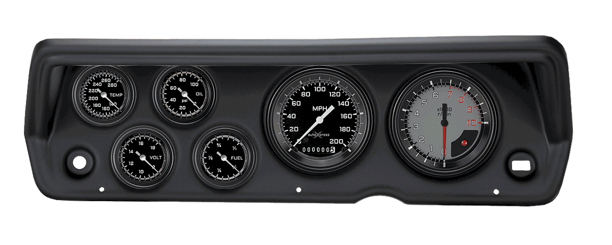 Classic Instruments AutoCross Gray Series Full Sweep - CDDU70AXG101BL