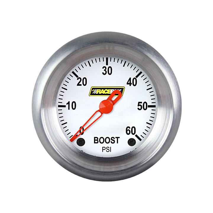 Classic Instruments Racepak 2-1/8" Boost White (60 PSI) - 250-CI-143WA